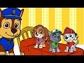 FIVE LITTLE DOGS With Paw Patrol Nursery Rhymes Cartoons For Kids