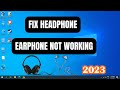 Fix Earphones Headphone Not Working On Windows 11