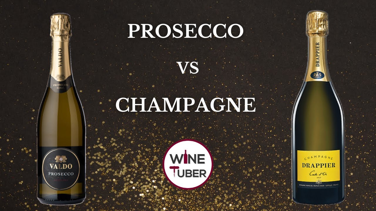 Prosecco vs Champagne. What's the difference between Prosecco & Champagne ?