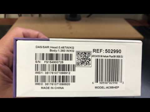 ARCHOS 55 HELIUM PLUS AC55HEP DUAL SIM Unboxing Video – in Stock at www.welectronics.com