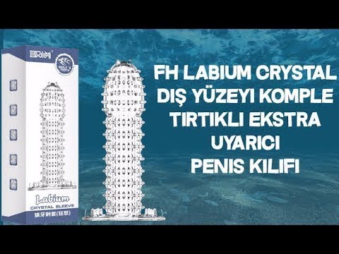 FH Labium Crystal Dış Yüzeyi Komple Tırtıklı Ekstra Uyarıcı Penis Kılıfı