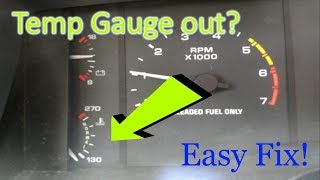 How to fix your temp gauge. Replacing temperature Sender (sending unit) on a Fox Body 5.0 Mustang.
