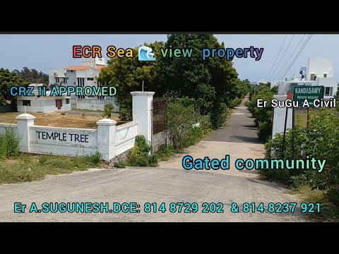 #ECR SEA 🌊 (100m) VIEW PLOT PRIME VIP RESIDENTIAL  💯 % Title clear 👌