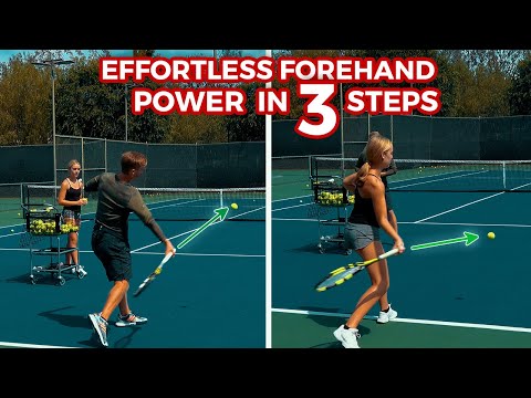 The #1 Secret To Effortless POWER + A Footwork Pattern To Gain Topspin and Remove Tension!