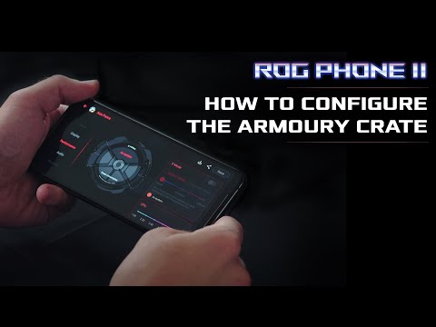 ASUS ROG Phone II | Using the Armory Crate feature.