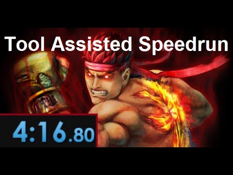 Tool Assisted Evil Ryu Trials Speedrun - 4:16