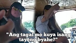Babaeng Galit na galit sa driver ng Jeep Trending Video