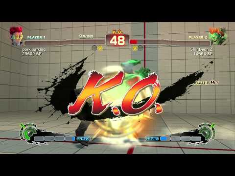 SSF4: WolfKrone aka Porkloafking [Viper] vs ShinDeon Z [Blanka] Rematched 1080p