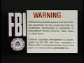 Warner Home Video FBI Warning Screen 1982 2004