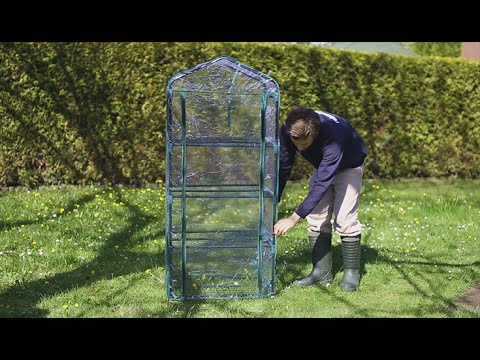 Serre de Jardin Balcon Terrasse étagère Vert - Métal - Matière plastique - 70 x 92 x 50 cm