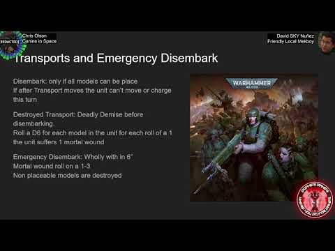10th Ed Warhammer 40K Guide: 7 Transports and Disembarking