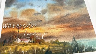 Paint a Peaceful Dusk Landscape with Me!