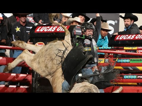 WINNING RIDE: Reese Cates rides Boot Jack for 90.50 points (PBR)