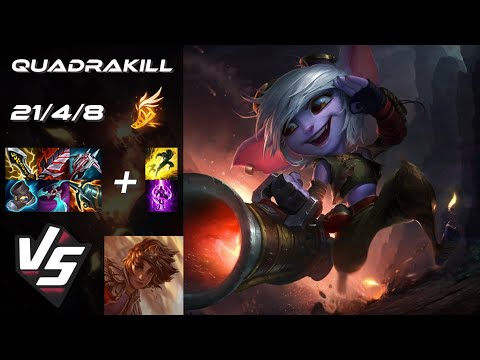 MID Tristana vs Taliyah [QUADRAKILL] - EU Grandmaster Patch 14.13