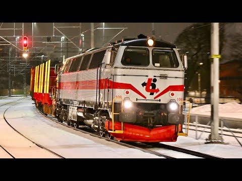 Vinter på den Svenska Järnvägen del 18 - Tåg i Karlstad