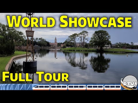 Relaxing Stroll & Full Tour of Epcot's World Showcase in 4K 60fps | Walt Disney World 2020