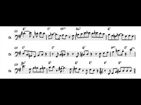 Ray Brown Blues Transcription
