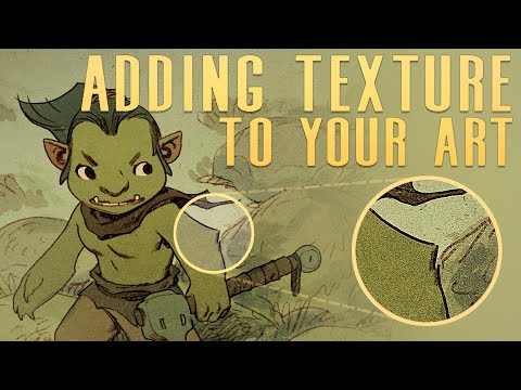 How to Add Texture to your Art - Give your work an Analogue Traditional Feel Easily and Quickly...