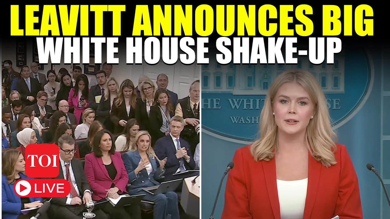 LIVE I Karoline Leavitt Face Off With White House Press Pool; Ends Privilege Access