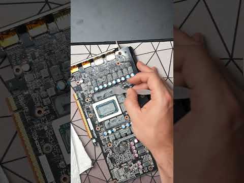 How to change the thermal pads and thermal paste on a gpu #computerrepair #pcrepair #graphicscard