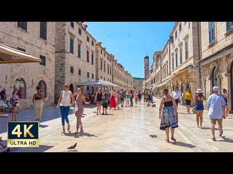 Dubrovnik Croatia 🇭🇷 4K Old Town Beach and Walls Walking Tour