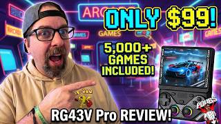The RG43V Pro Is A Retro Handheld Beast! 5,000 Games & $99! Review!