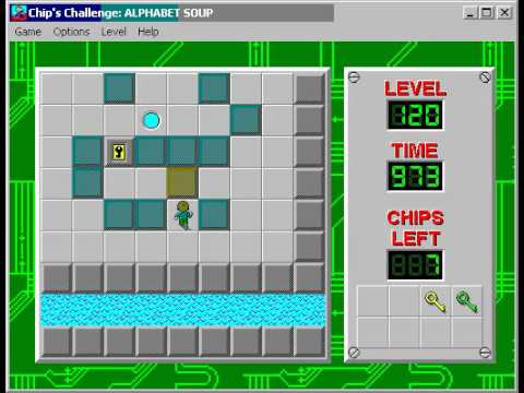 Chip's Challenge 1 level 120 solution - 945 seconds