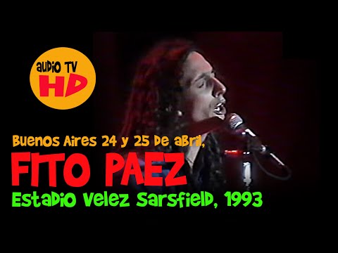 Fito Paez el amor despues del amor en Velez 1993 recital completo HD
