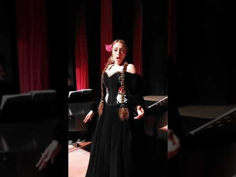 Ensayo antes de grabar...Una voce poco fa