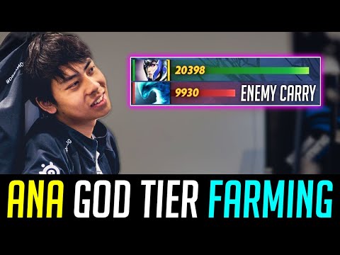Ana GOD TIER FARMING - 2x Networth Enemy's Carry DOTA 2
