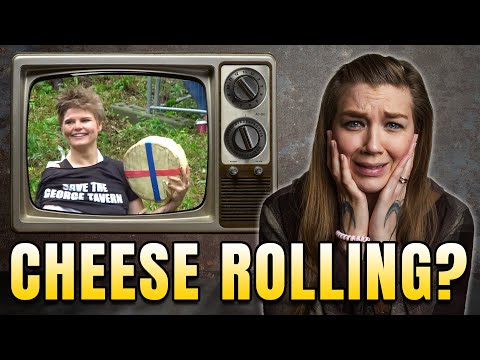 AMERICAN REACTS TO CHEESE ROLLING | AMERICAN LIVING IN ENGLAND | AMANDA RAE | REACTION