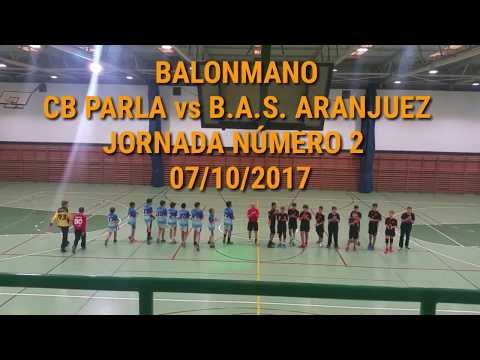 BALONMANO CB PARLA vs B.A.S. ARANJUEZ JORNADA NÚMERO 2  07/10/2017