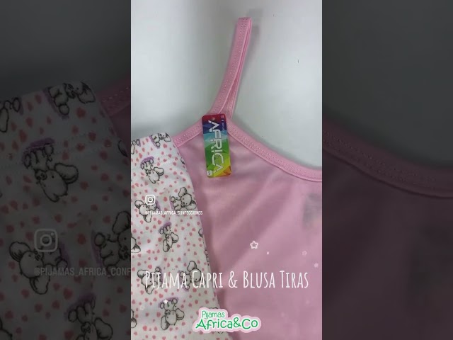 Vídeo relacionado con Pijama Pantalón Capri Manga Corta Soft Touch Collection Rosado