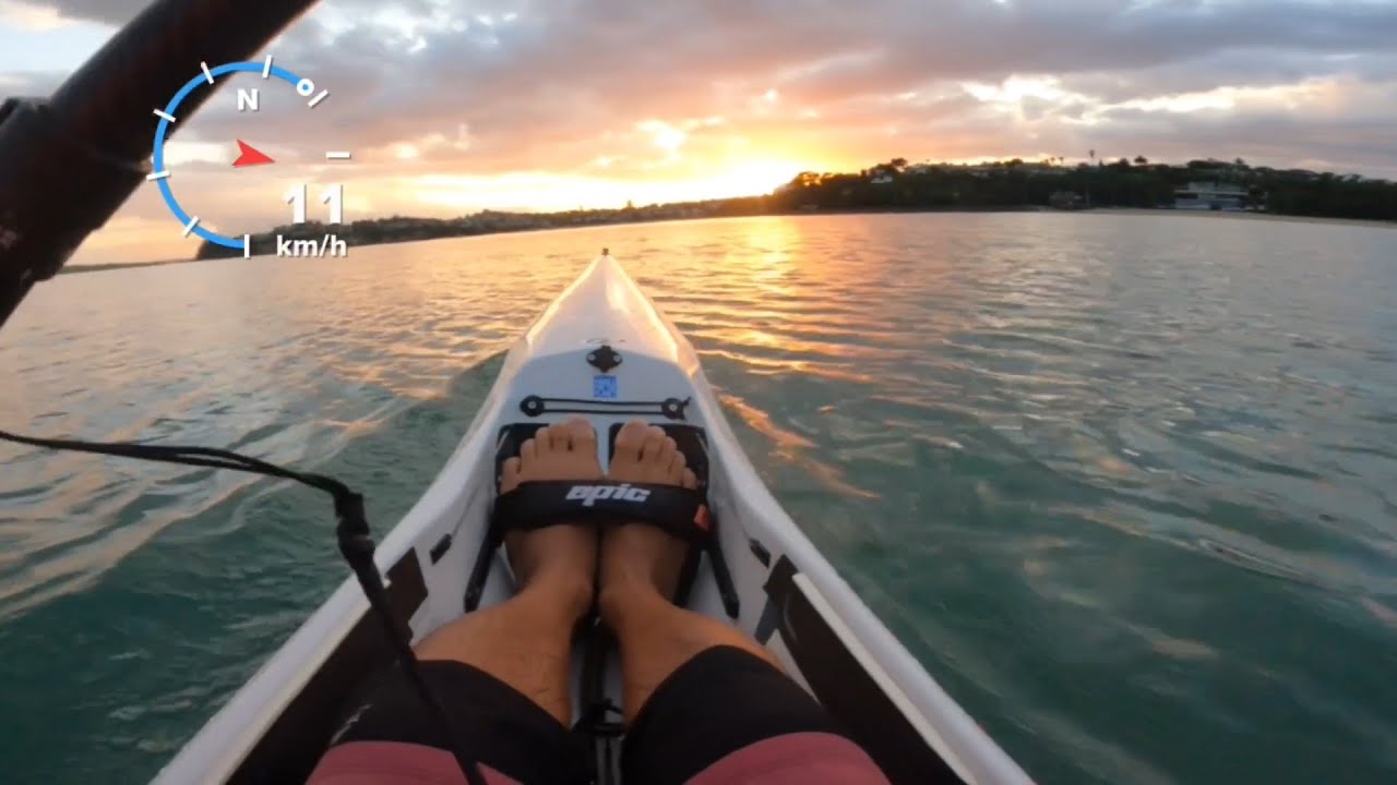 Beautiful morning paddle - Epic V10L & Fenn Bluefin S surfskis