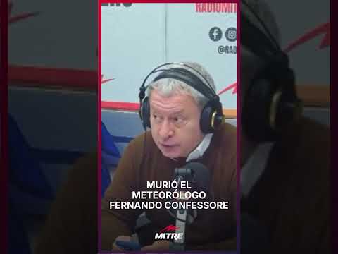 Murió el meteorólogo Fernando Confessore