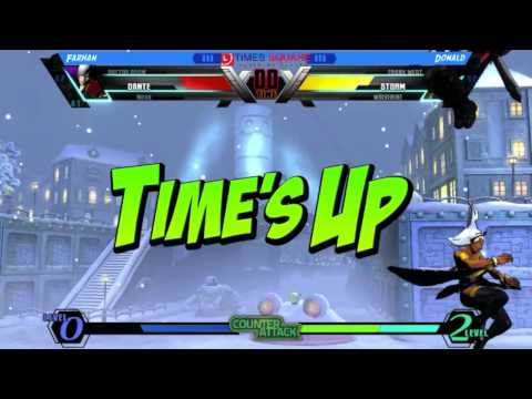 Brunei Times Square UMVC3 - Farhan [Nova/Doom/Dante] Vs Donald [Wolverine/Storm/Frank]