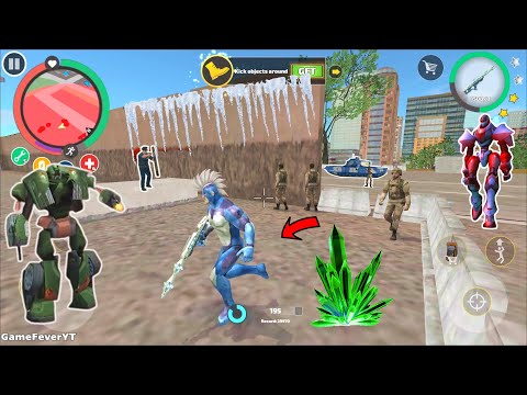 Rope Hero: Vice Town (Rope Hero Freeze Army Base) Icefall on Army Base Camps - Android Gameplay HD