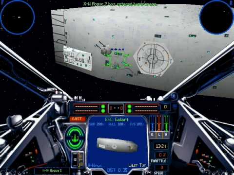 Playthrough of X-Wing vs Tie Fighter Rebel Mission 3 Part 2 - Escort Convoy