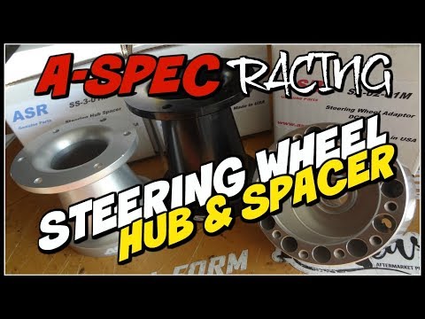 ASR STEERING WHEEL HUB & SPACER fits MOMO SPARCO NRG - UNBOXING!!