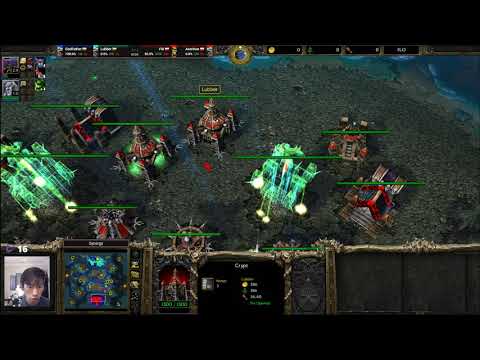 Godfather (UD) Lubber (UD) vs Aserinox (UD) FiR (Orc) - WarCraft 3 - 2v2 - WC3152