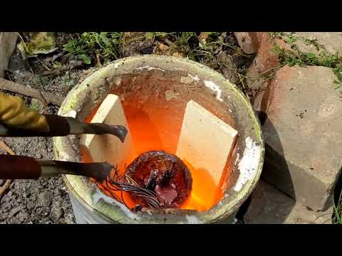 Melting Huge Copper Wire, Huge Copper Melt