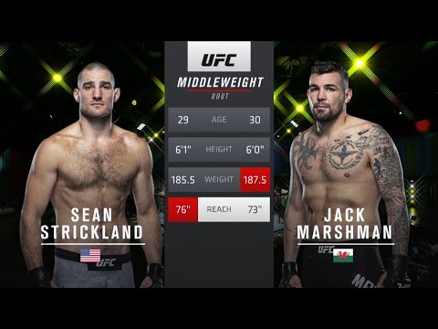 Sean Strickland vs Jack Marshman full fight