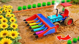 Top most Creative DIY Bulldozer on John Deere Tractor | Mini Farm Machines | HP Mini DIY Tractor