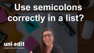 How to use semicolons correctly in a list? Top writers use these