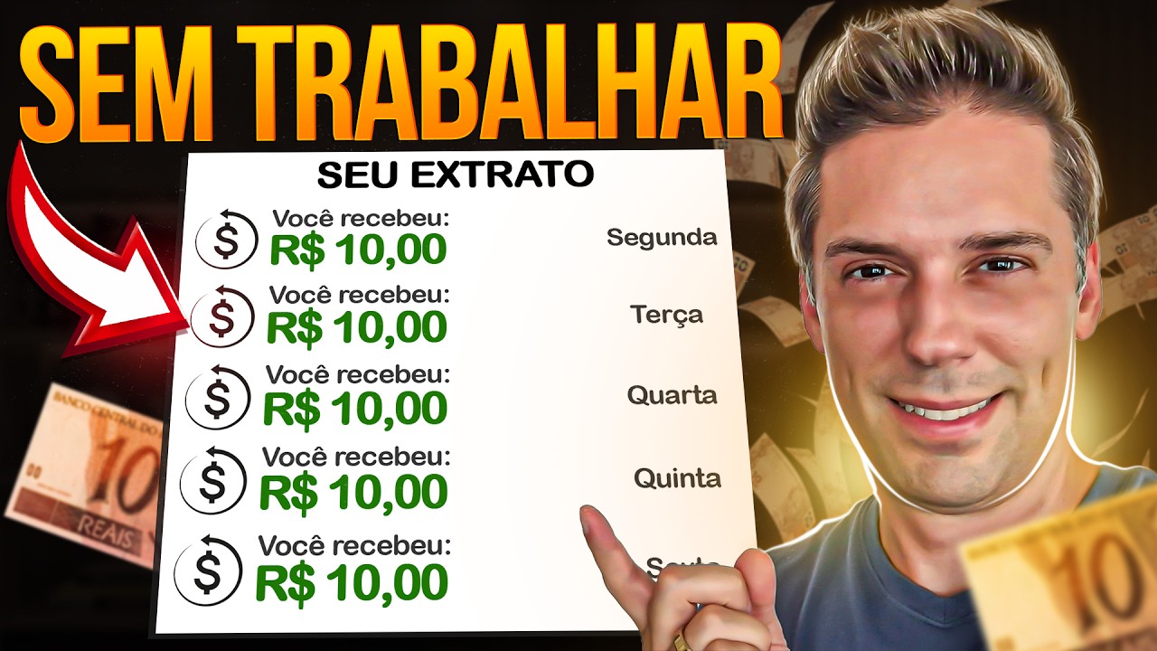 GANHE R$10 (POR DIA) NO AUTOMÁTICO! Como ganhar 10 reais por dia investindo seu dinheiro