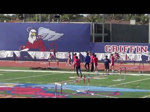 VarG 300m Hurdles vs Marina 4-12-18 - Los Alamitos Girls