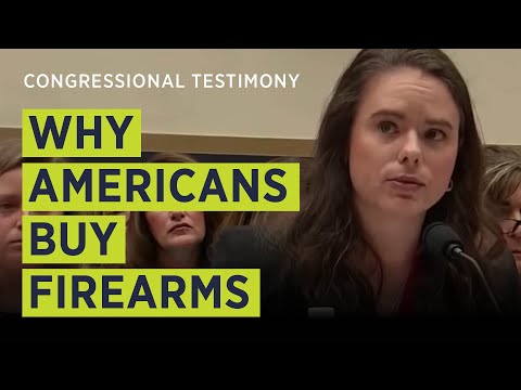 “THAT is why law-abiding citizens buy millions of these firearms.” Amy Swearer To House Judiciary Video