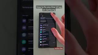 How to fix any One UI lag on Samsung