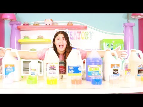 MAKING ALL TYPES OF GLUE IN SLIME ~ which one is best for slime ~ Slimeatory #404 Video