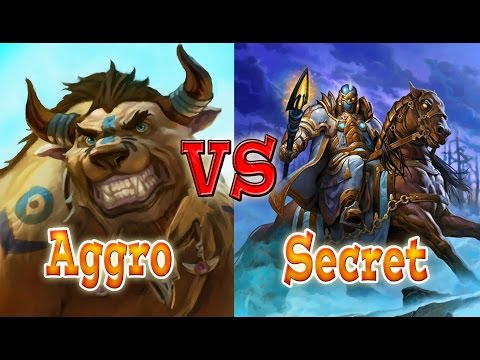 Aggro Druid vs Secret Paladin : epic 100% eSport!